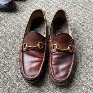 Brown Gucci Loafers